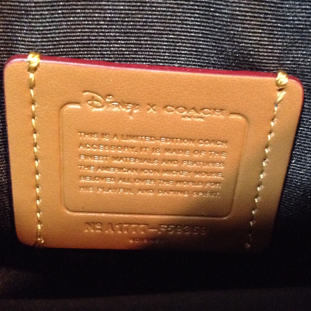 🎉Black Friday Coach Disney Mickey Ear Leather Bag - Picture 4 of 8